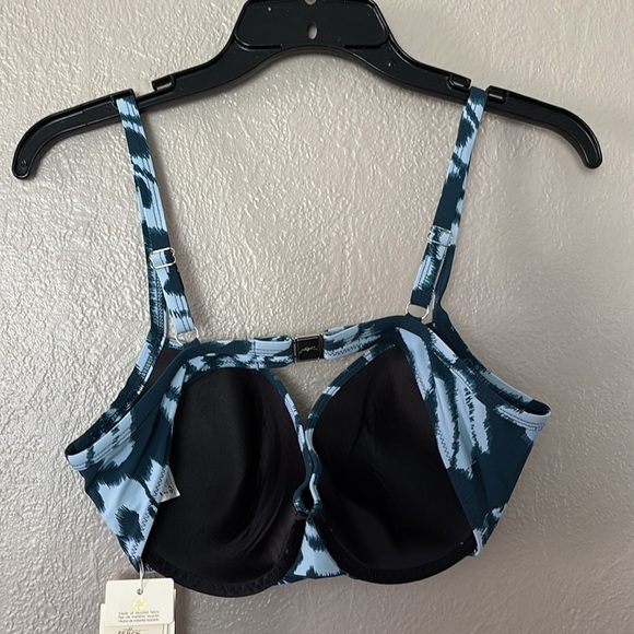 Women’s Gottex Underwire Bikini Top, Size 10, Blue, C Cup - Picture 6 of 10